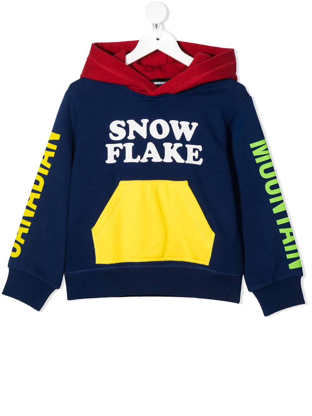 фото Dsquared2 kids худи snow flake со вставками