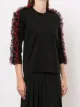Comme Des Garçons Noir Kei Ninomiya كنزة منسوجة بحياكة دقيقة وكرانيش