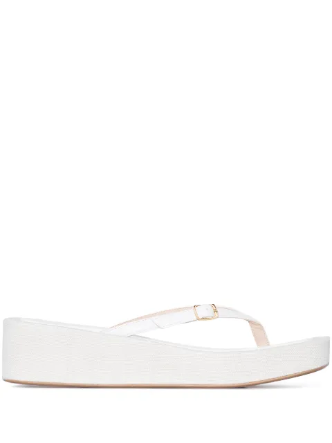 Jacquemus Les Tatanes Lin flatform sandals
