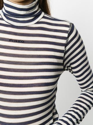 striped roll neck top展示图