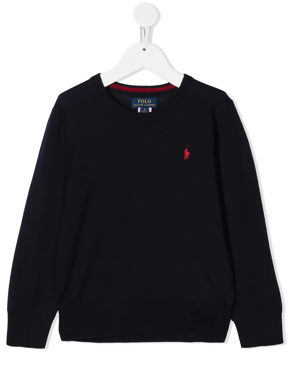 

Ralph Lauren Kids Polo Pony embroidered jumper - Blue