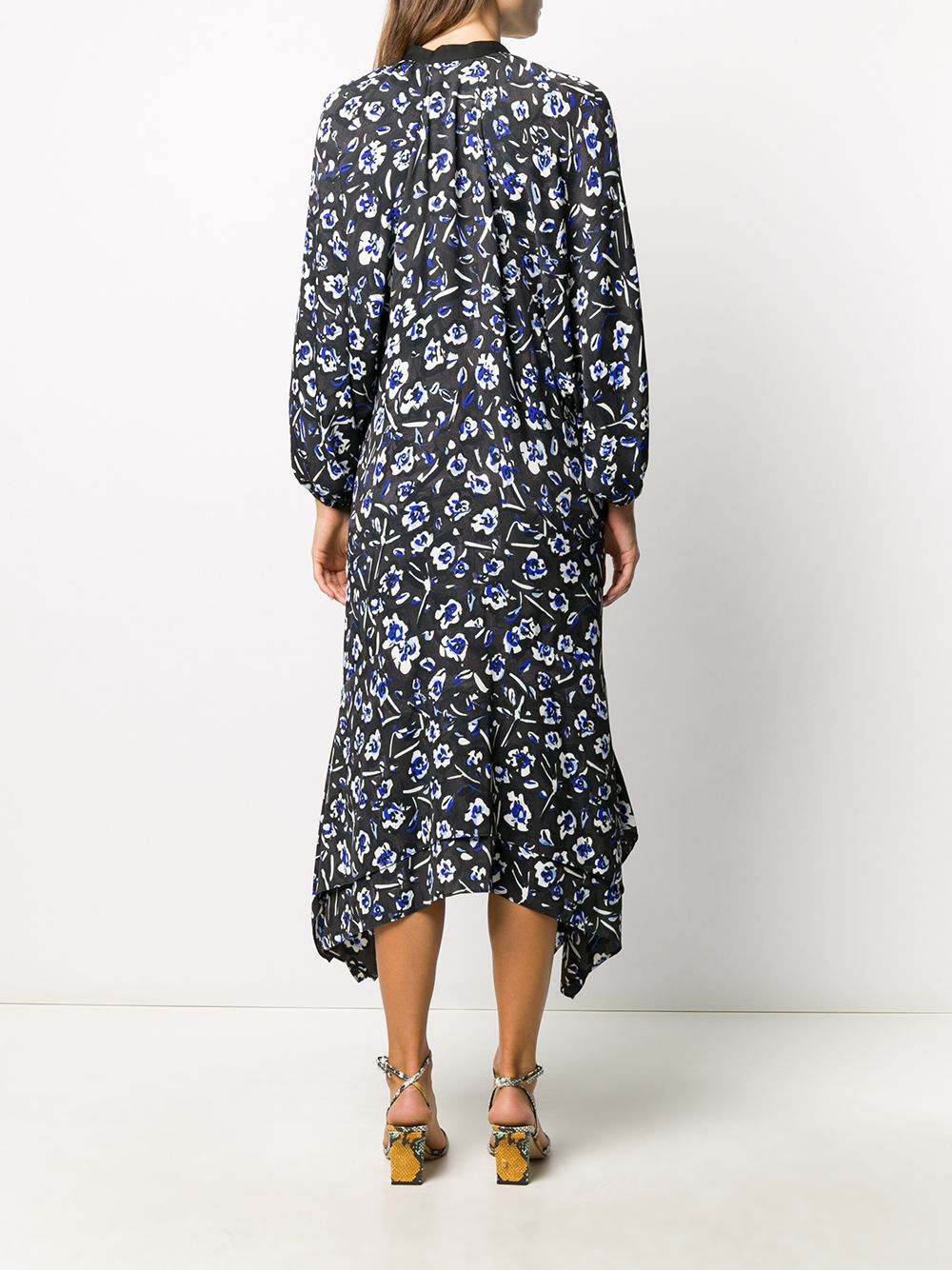 Shop Tory Burch handkerchief-hem floral dress with Express Delivery ...