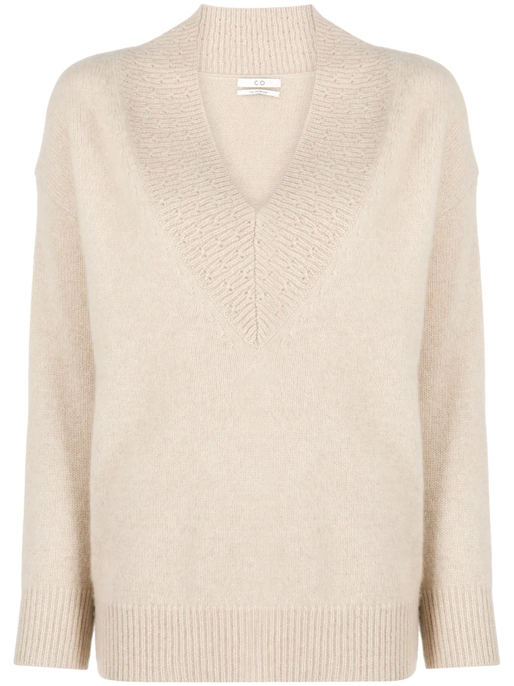 Co кашемировый джемпер с V-образным вырезом