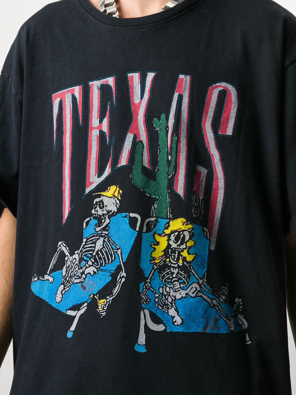 фото Rhude футболка с принтом don't cry texas