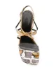 BY FAR snake-print sandals