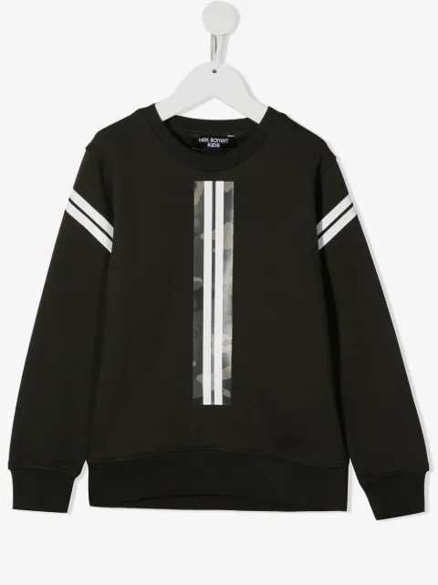 Neil Barrett Kids Sweatshirt mit Camouflage-Print