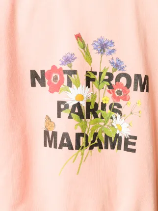 Floral Slogan cotton sweatshirt展示图