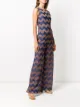 M Missoni zig-zag lurex knit jumpsuit