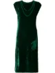 الصورة 1 من MM6 Maison Margiela velvet sleeveless midi dress