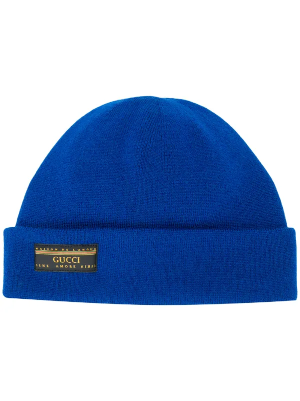 blue gucci beanie