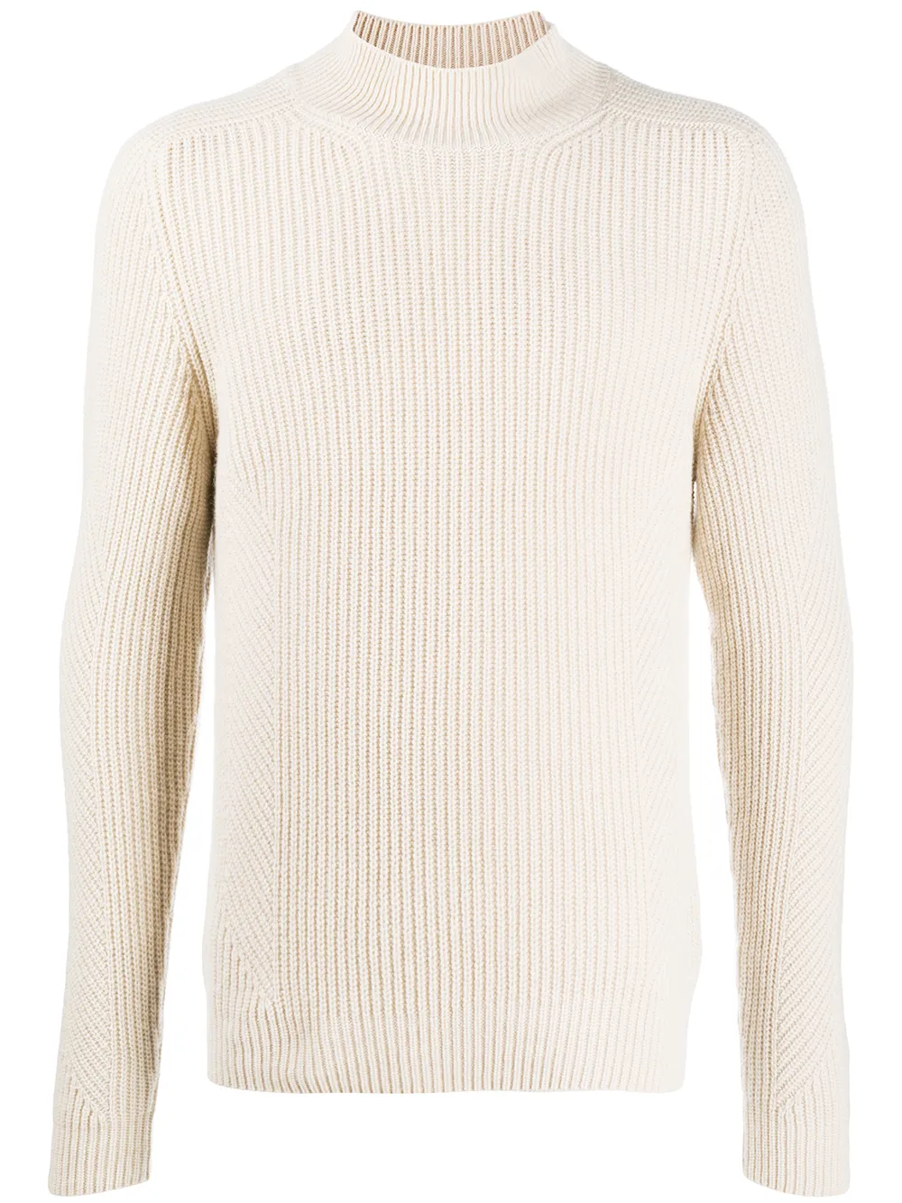 Click to view more detailed imagery on our partner's website Iris Von Arnim Mock Neck Jumper In Neutrals