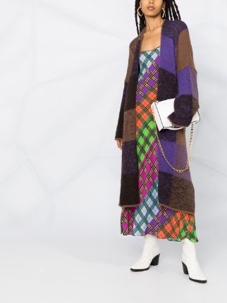 colour-block long cardi-coat展示图