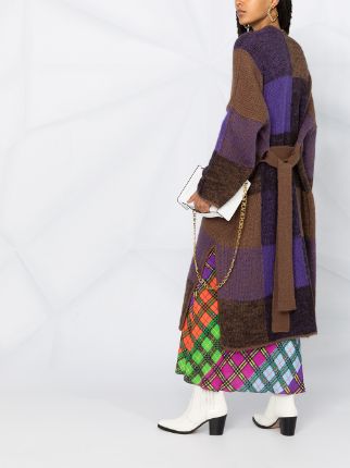 colour-block long cardi-coat展示图