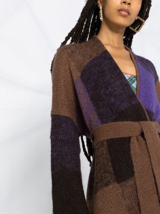 colour-block long cardi-coat展示图