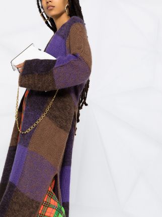 colour-block long cardi-coat展示图