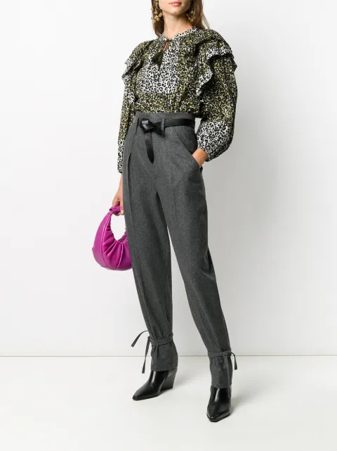 Shop Isabel Marant Tacoma high-waisted 