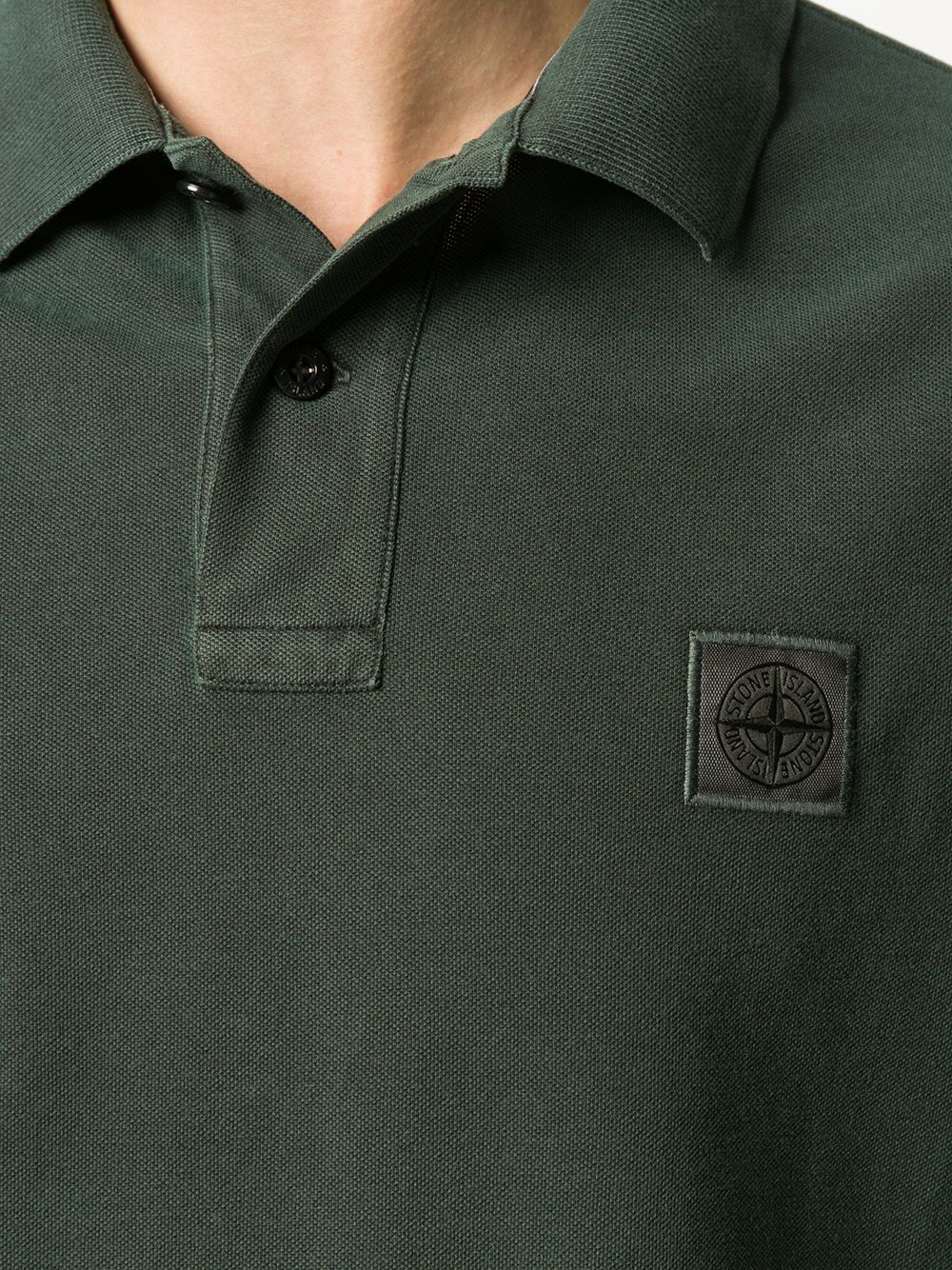 фото Stone island рубашка поло с нашивкой-логотипом