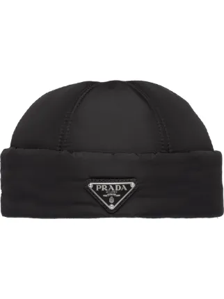 prada padded nylon beanie