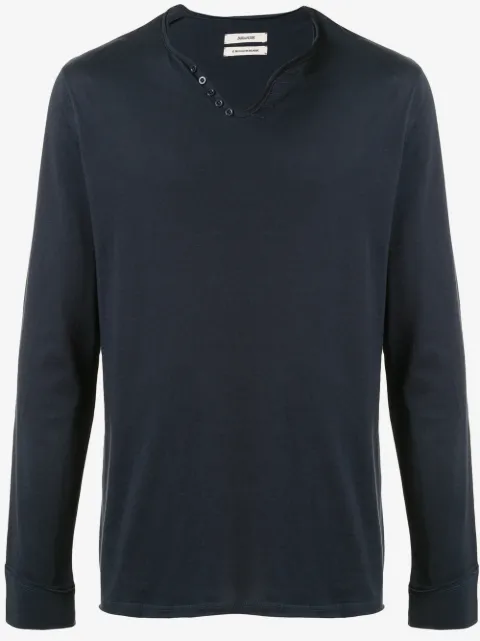 Zadig&Voltaire v-neck long-sleeve T-shirt