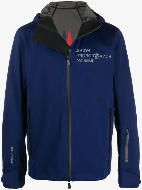 Moncler Grenoble chamarra con cierre y logo