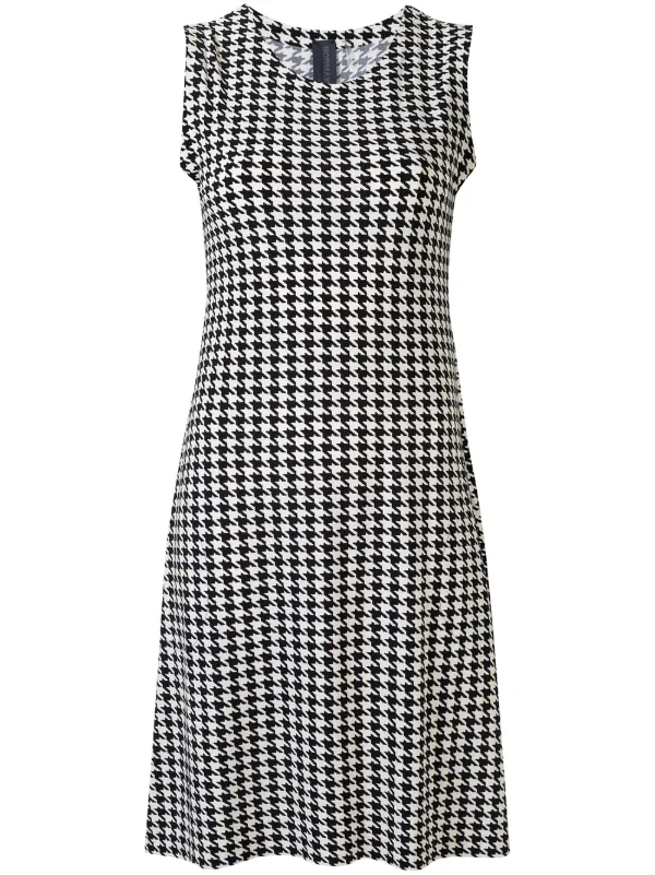 houndstooth shift dress