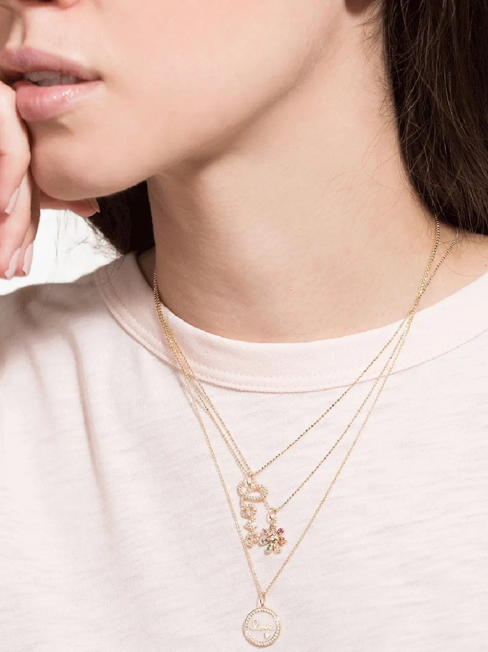Sydney Evan 14k yellow gold Daisy sapphire necklace | Image 2