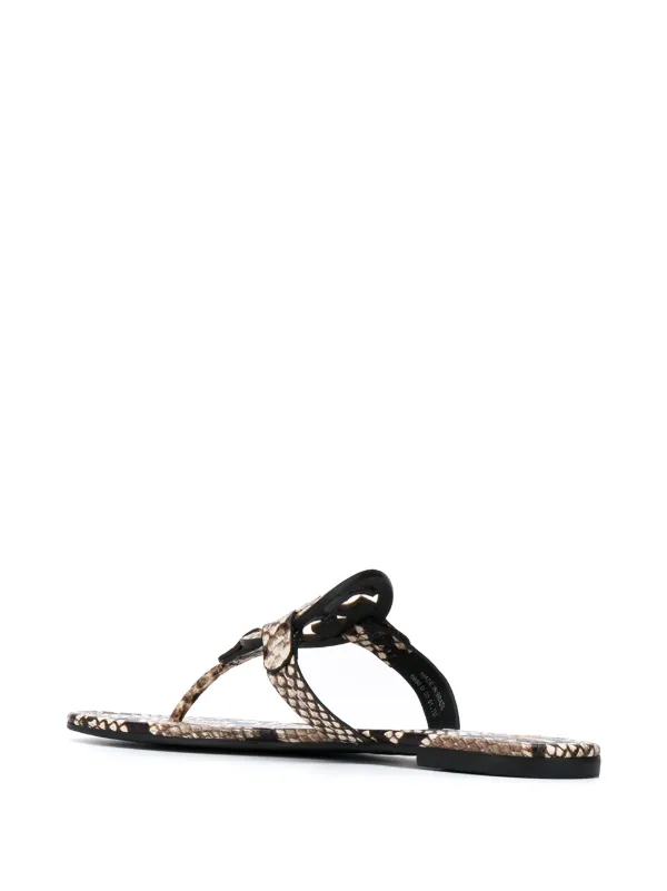 tory burch snakeskin flip flops