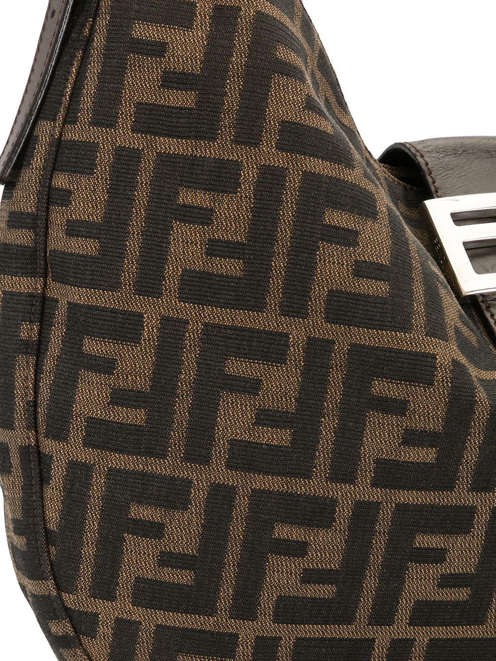 фото Fendi pre-owned сумка на плечо с узором zucca и логотипом ff