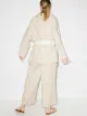 Deiji Studios tied waist two-piece lounging set