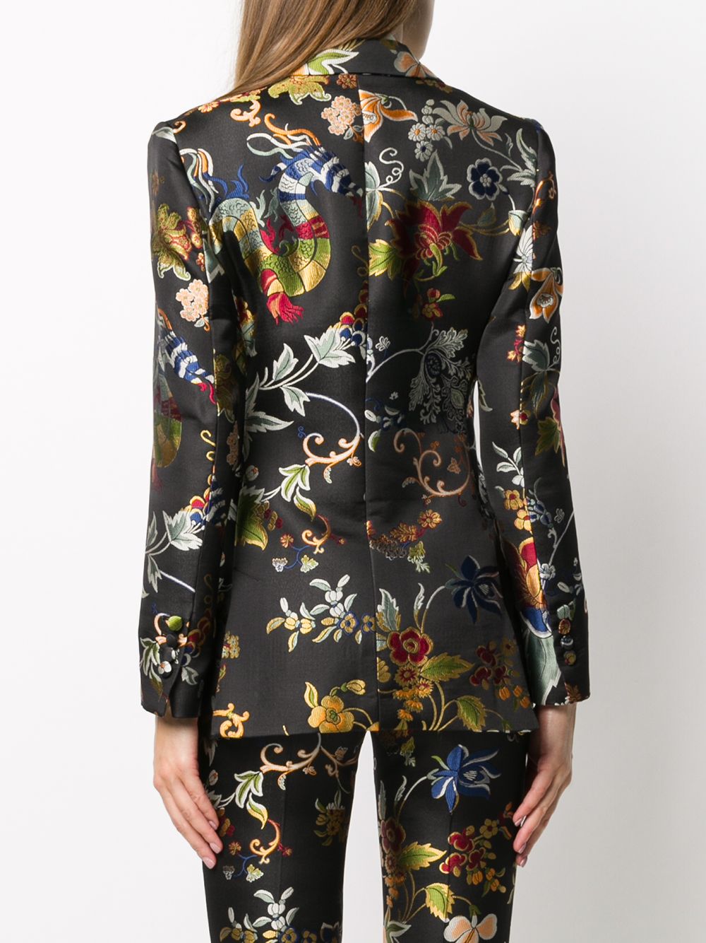 фото Etro жаккардовый пиджак с цветочным узором