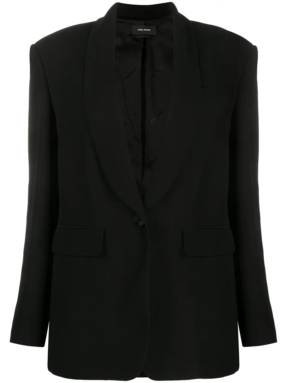 Image 1 of Isabel Marant shawl-lapel single-breasted blazer
