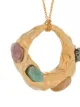 Marni molten stone necklace