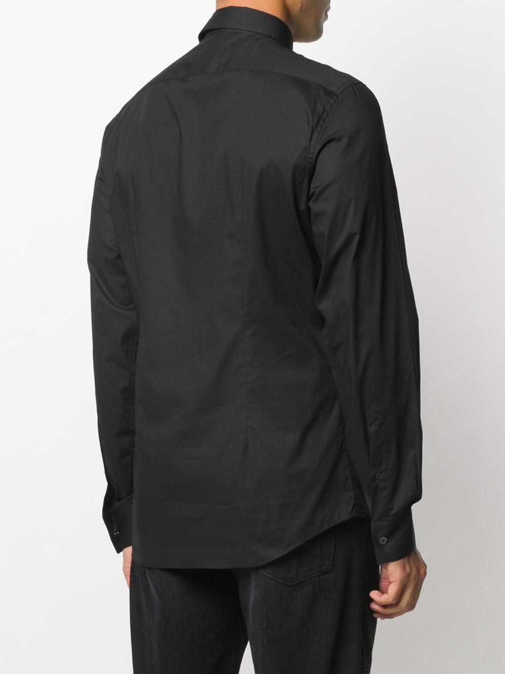 фото Les hommes рубашка с вышитым логотипом и карманом на молнии