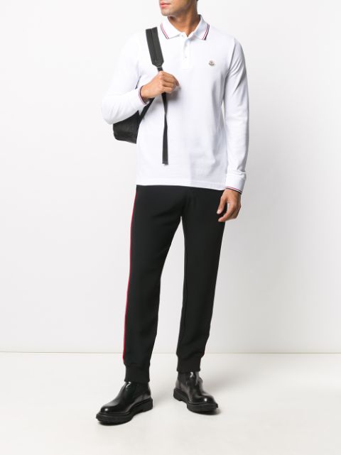 Moncler long-sleeved Polo Shirt - Farfetch