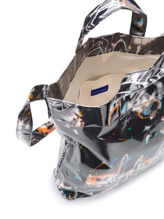 graffiti print tote bag展示图