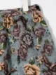 Il Gufo floral-print textured skirt