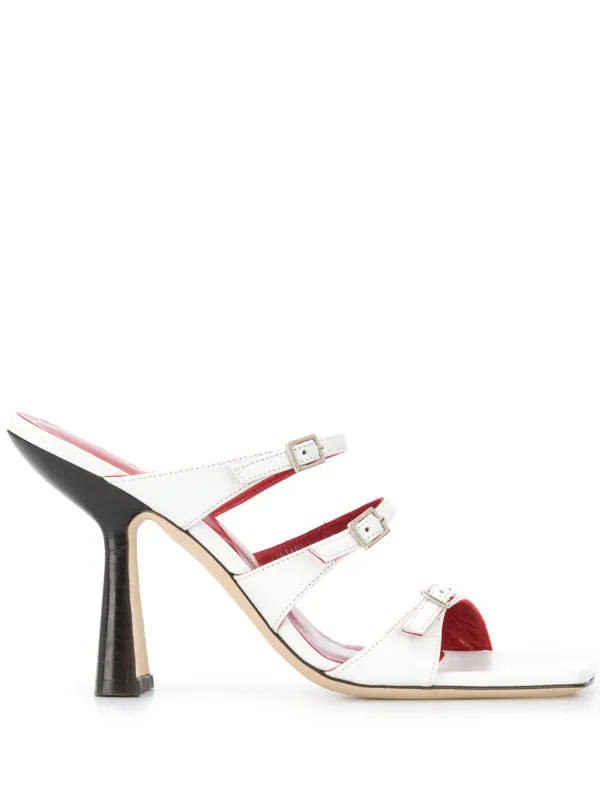 triple buckle sandals