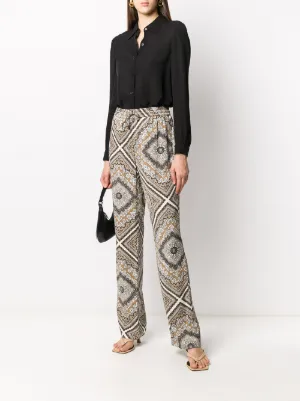 パンツ Michael Kors Woman Pants Cherry MR330CLENX 663 Michael Kors SS23 CROPPED PANTS (MR330CLENX_663CERISE
