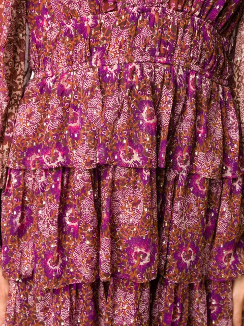 Shop pink Ulla Johnson long-sleeve prairie dress with Express Delivery - Farfetch