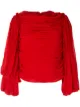 الصورة 1 من Comme Des Garçons بلوزة بثنيات وأكمام طويلة