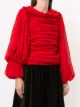 Comme Des Garçons بلوزة بثنيات وأكمام طويلة