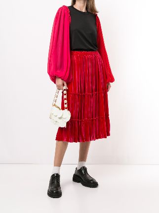 tiered frill-trimmed skirt展示图