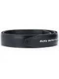 Raf Simons slogan print touch-strap belt - Black