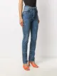 MSGM paint-splattered slim-fit jeans