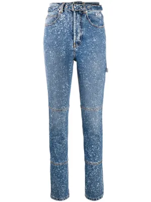 デニム・ジーパン MSGM COTTON DENIM SLIM FIT JEANS Women > Ready To Wear > Denim - MSGM Official
