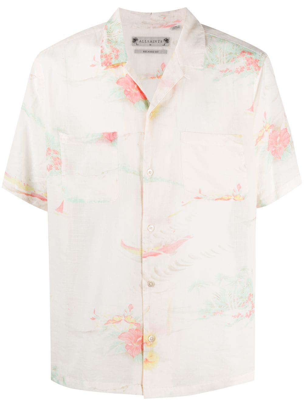 фото Allsaints рубашка hawaiian с цветочным принтом