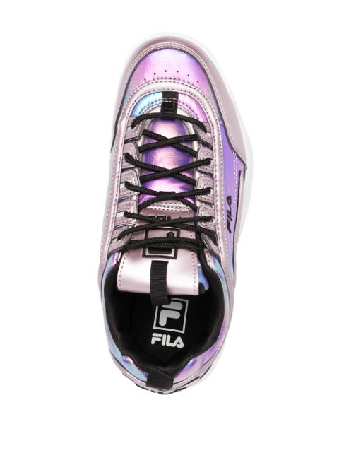 iridescent fila trainers