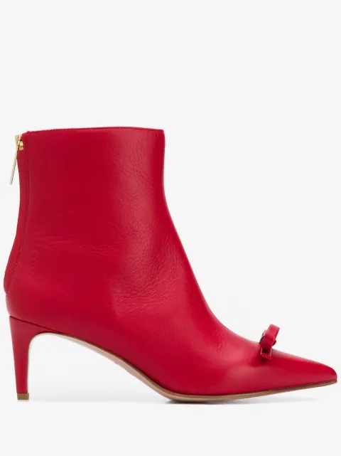RED(V) bow-detail boots