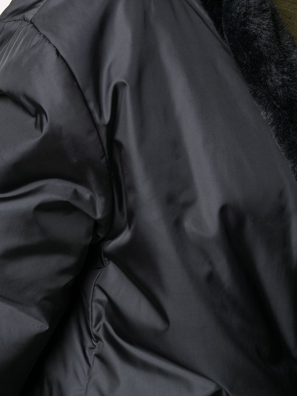 фото Aspesi двусторонняя куртка с искусственным мехом