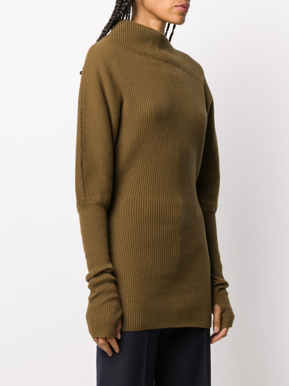 фото Low classic high neck ribbed jumper